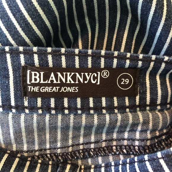 NWT Blank NYC Great Jones High Rise Striped Crop Jeans Size 29 - Picture 8 of 10